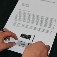 LaserPIN paper PIN Mailer