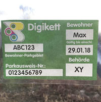 Security Parking Permits resident parking permit