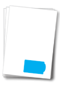 DIN A4 mit integrierter Karte unten rechts = DK-STOFO-CARD002